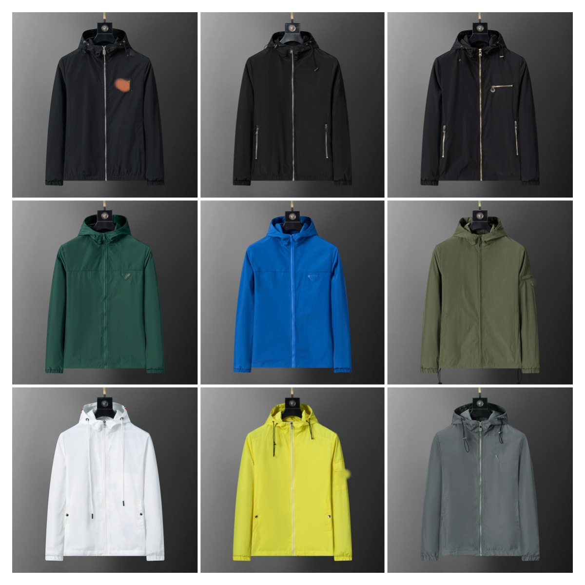 Authentic Cross-Border Autumn and Winter Hooded Jacket, Windbreaker, Fashionable Outerwear for Men and Women, European and American Style, in Stock for Export QC-foto från 1688 på Qualit.ly