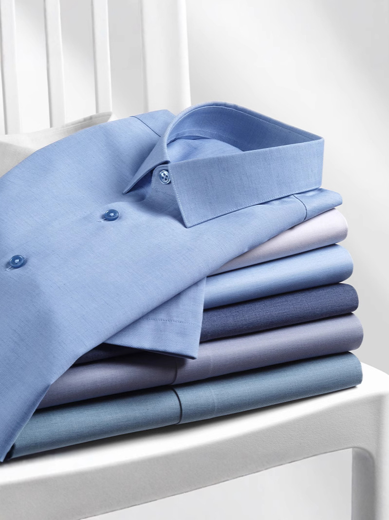 Quality Men's Short-sleeved Shirt Summer New Business Casual All-match Comfortable Ice-feeling Elastic Anti-wrinkle Men's Shirt