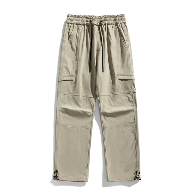 2024 Spring and Autumn Loose Casual Straight Trousers High Street Fashion Brand high quality Functional Rush Pants