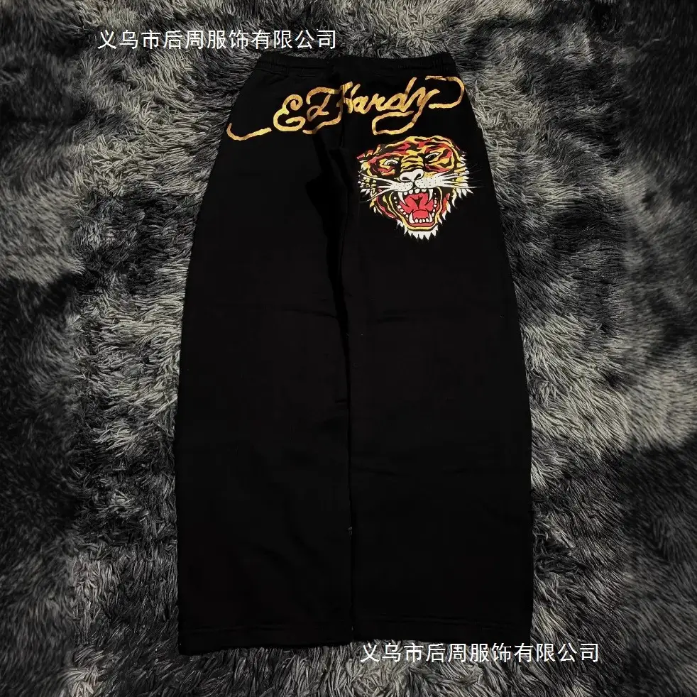 Cross-Border Street Fashion Brand Tiger Print Casual Pants Men's Harajuku Retro Style Trendy Fashion Brand Clothing Casual Pants