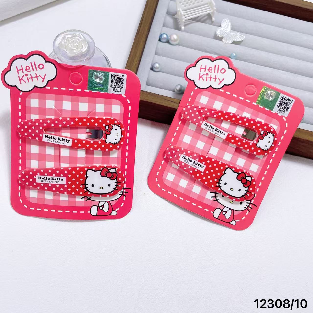 New Genuine Sanrio Hello Kitty Hello Kitty Red Polka Dot Bb Clip Bangs Clip Broken Hair Clip 12308