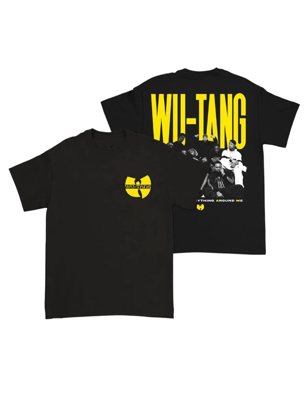 Legendary Rap Group Wu-Tang Clan American Retro Classic Oversize High Street Summer Short-Sleeved T-Shirt Foto QC de TAOBAO na Qualit.ly