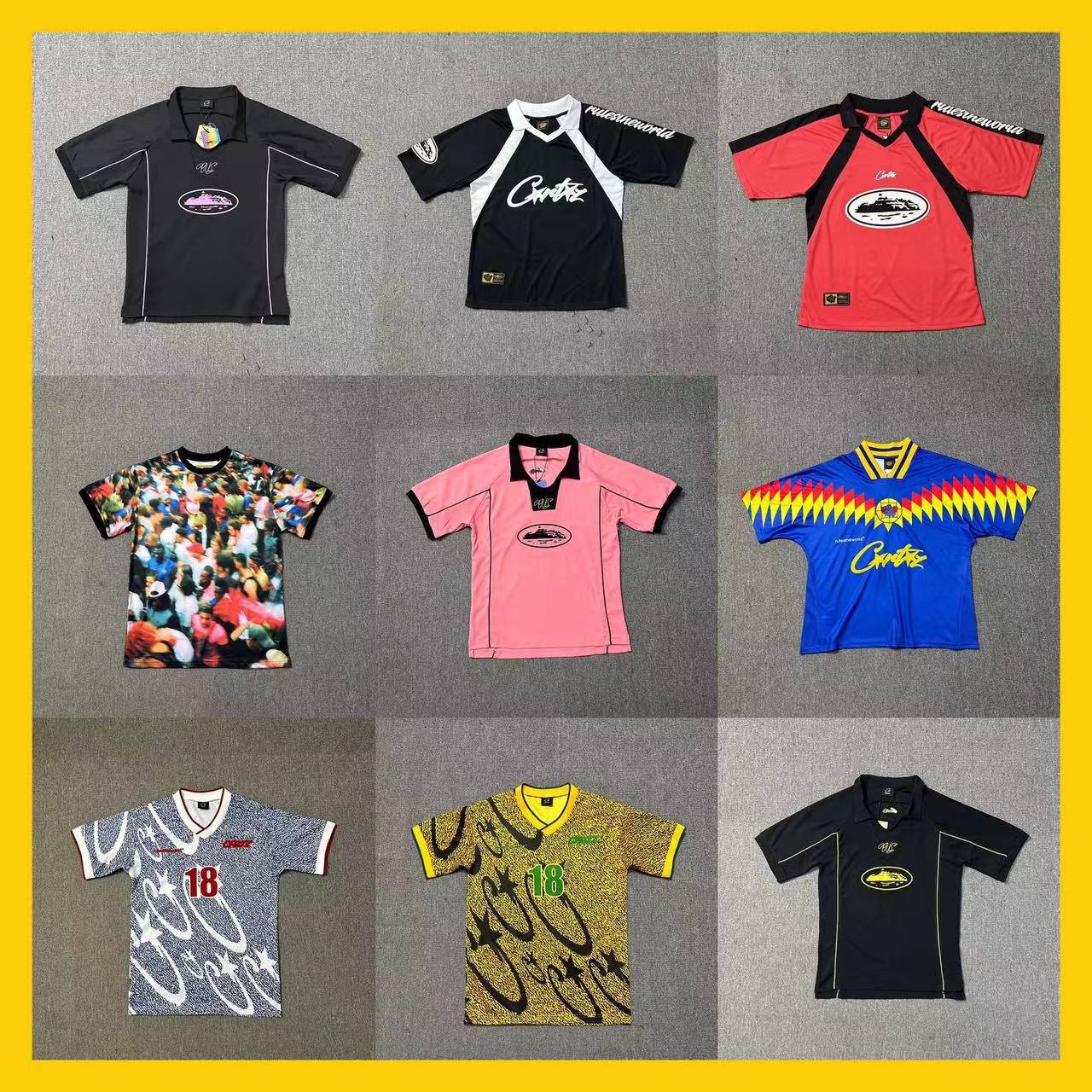 European and American High Street Fashion Brand Alcatraz Sports T-Shirt Football Breathable Polo Shirt for Men and Women Couples Same Style Short-Sleeved Summer QC-foto från 1688 på Qualit.ly