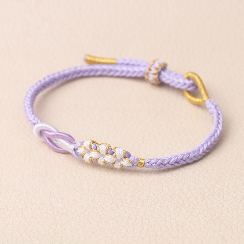 2026 Year of the Horse Red String Eight-Strand Braided Bracelet with Fortune Beads and Gold Accessories, a Symbol of Everlasting Companionship for Couples and Best Friends, No Need to Weave the Bracelet