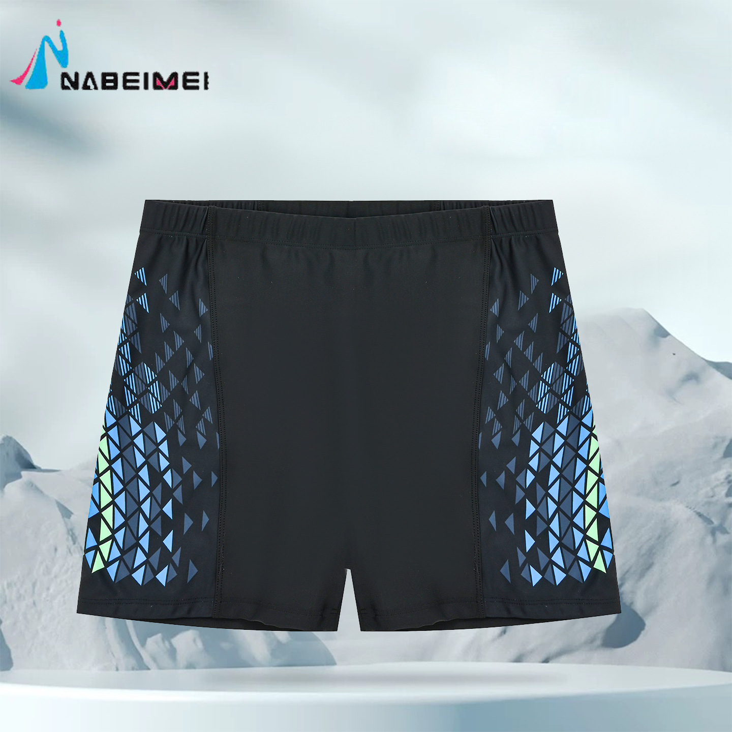 New Style Men's Swimming Trunks, Anti-Embarrassment, Large Size, Loose Fit, Men's Boxer Style, Professional Training, Winter Hot Spring Beach Swimming Set