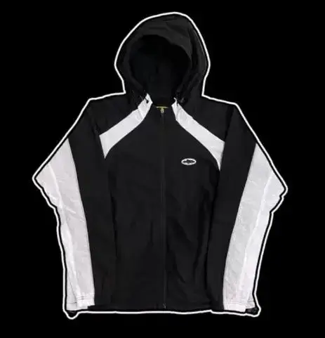 Alcatraz windbreaker color matching embroidery 2050# windproof coat jacket zipper hoodie (in stock)