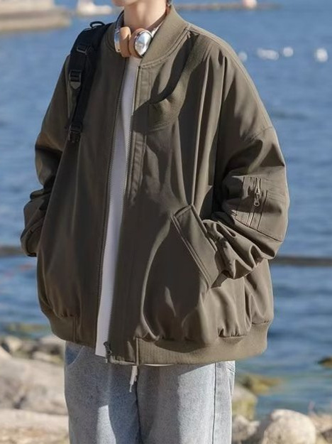 Men's Autumn and Winter New Pilot American High Street Jacket Workwear Retro Trendy Baseball Uniform Men's Jacket Men's Clothing