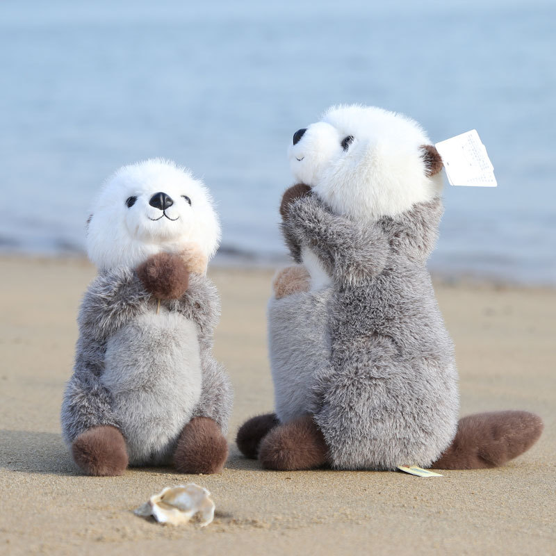 Plush Toy Sea Otter Doll from Doll Tribe, with Magnets That Can Be Attached, Suitable as a Children's Birthday Gift