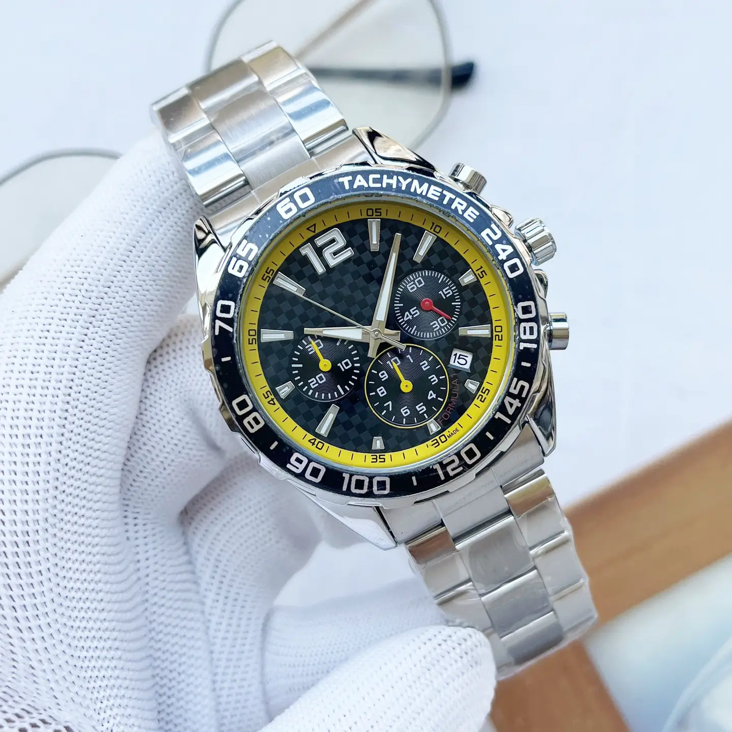 2022 new men's luxury sports quartz watch stainless steel waterproof six pin fashion watch AliExpress generation
