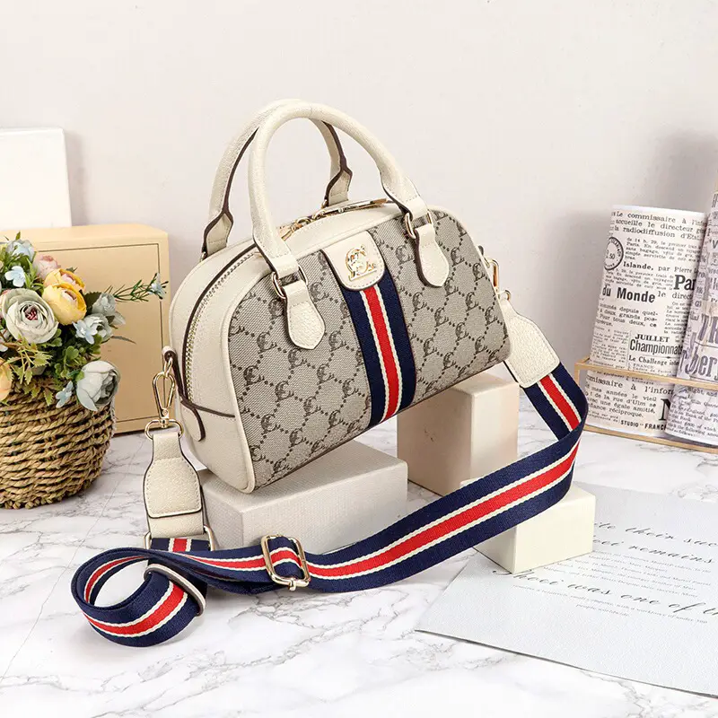 Louis Cady Bowling Stripes Presbyopic Boston Bag 520 Gift for Wife