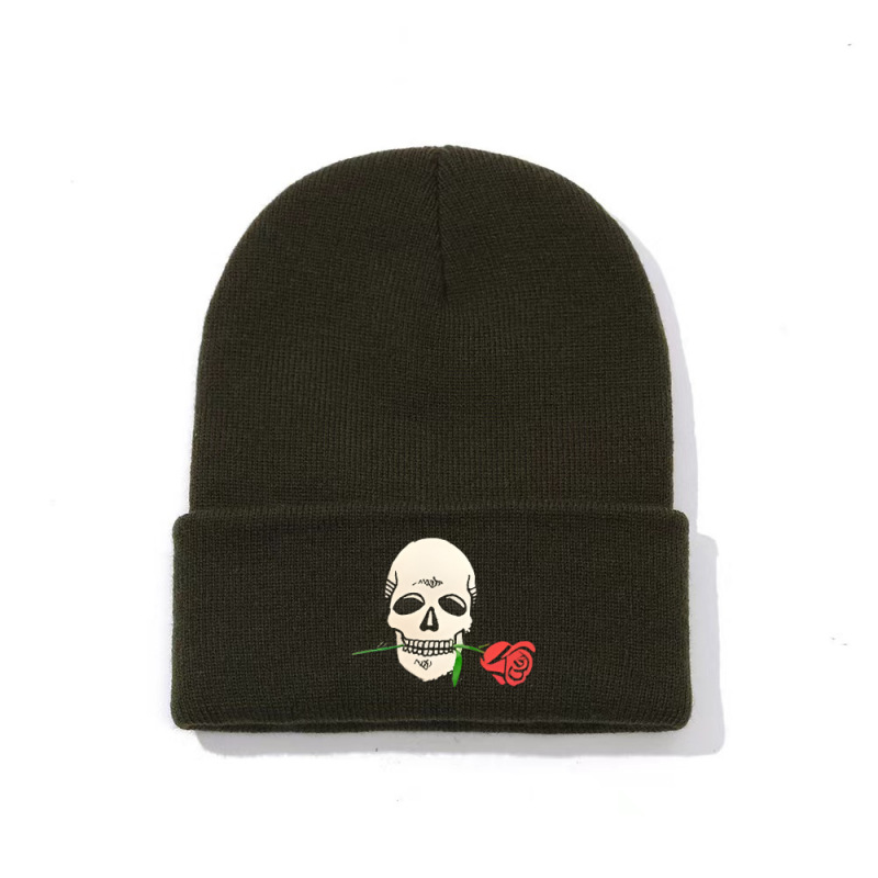 Amazon Europe and the United States around the hat wool knitted hat cold warm hat wholesale skull cross-border men and women
