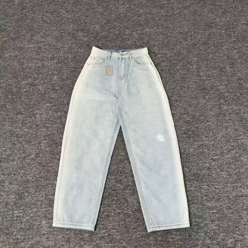 Mertra Designer Workwear Jeans for Men Trendy Brand Stylish High Street Niche Loose Versatile Straight Casual Pants