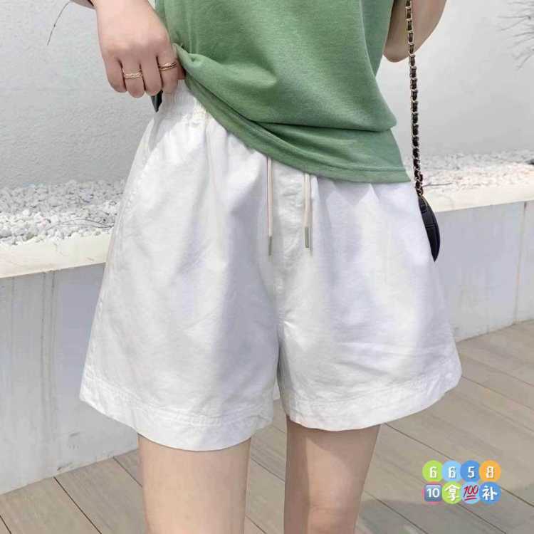 Korean Style Loose Slim Cotton Shorts Women's 2022 Summer New Arrival Loose Loose Casual Wide-leg Pants Hot Trendy Pants