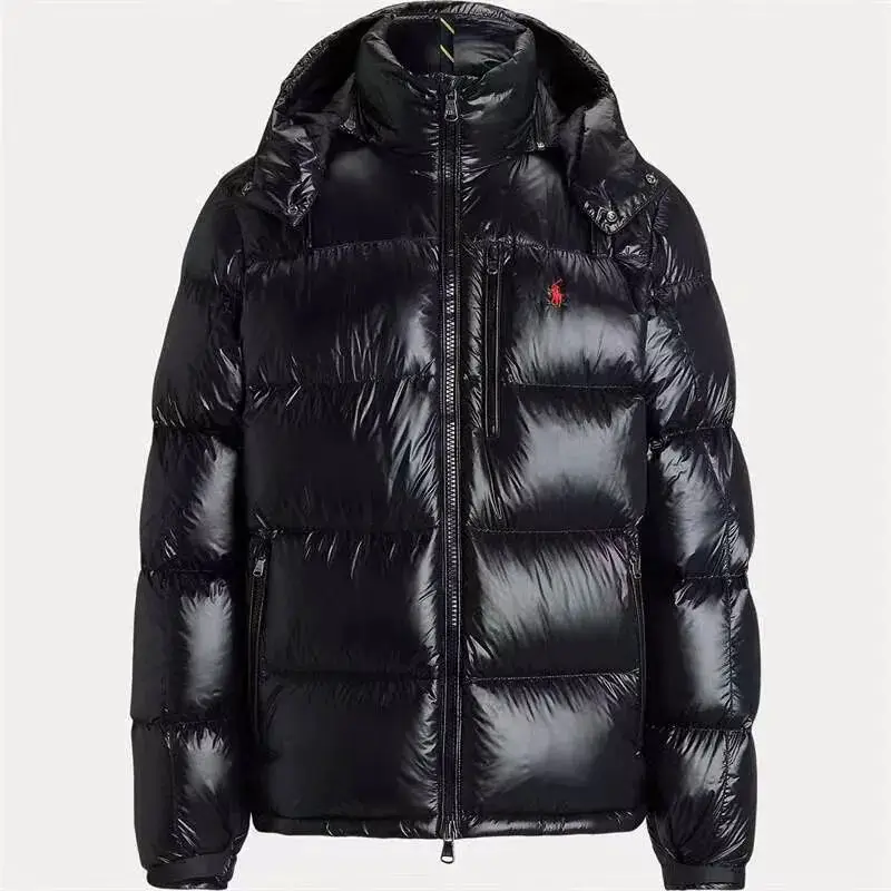 Windproof and waterproof couple models zipper jacket pony down jacket