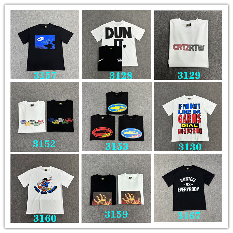 2024 Series 18 High-Definition Printed T-Shirts Short-Sleeved Letter T-Shirts for Students and Couples