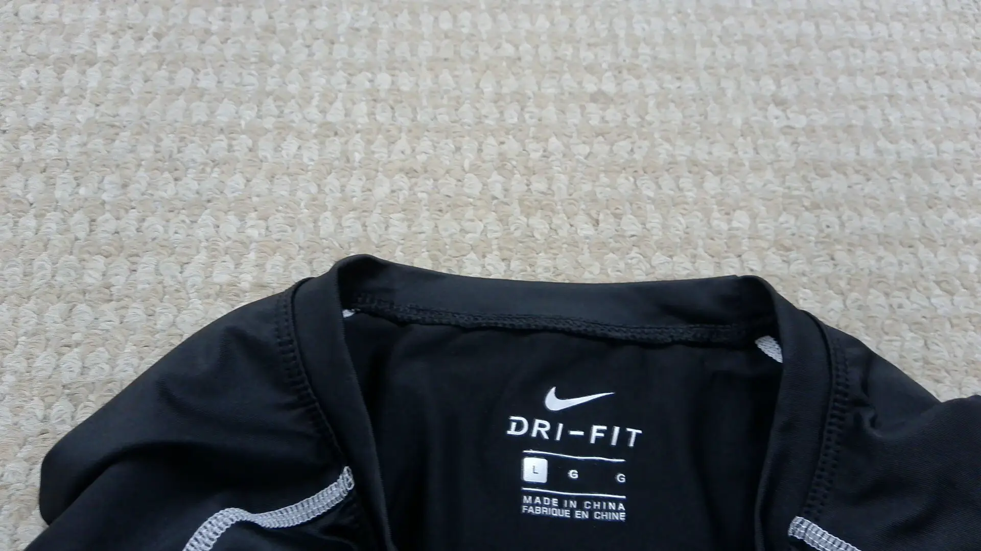 Nike Dri-Fit Men's Black Long Sleeve Training Shirt