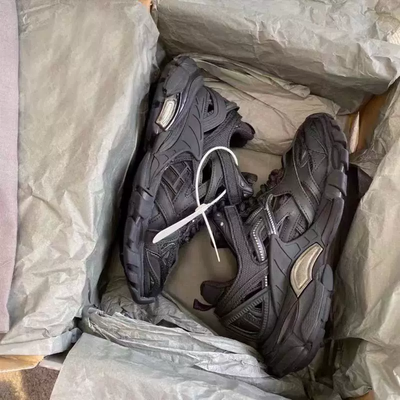 Autumn and winter Paris dad shoes Instagram popular trend brand Black Warrior men's shoes versatile height increasing thick sole sports and leisure shoes for women