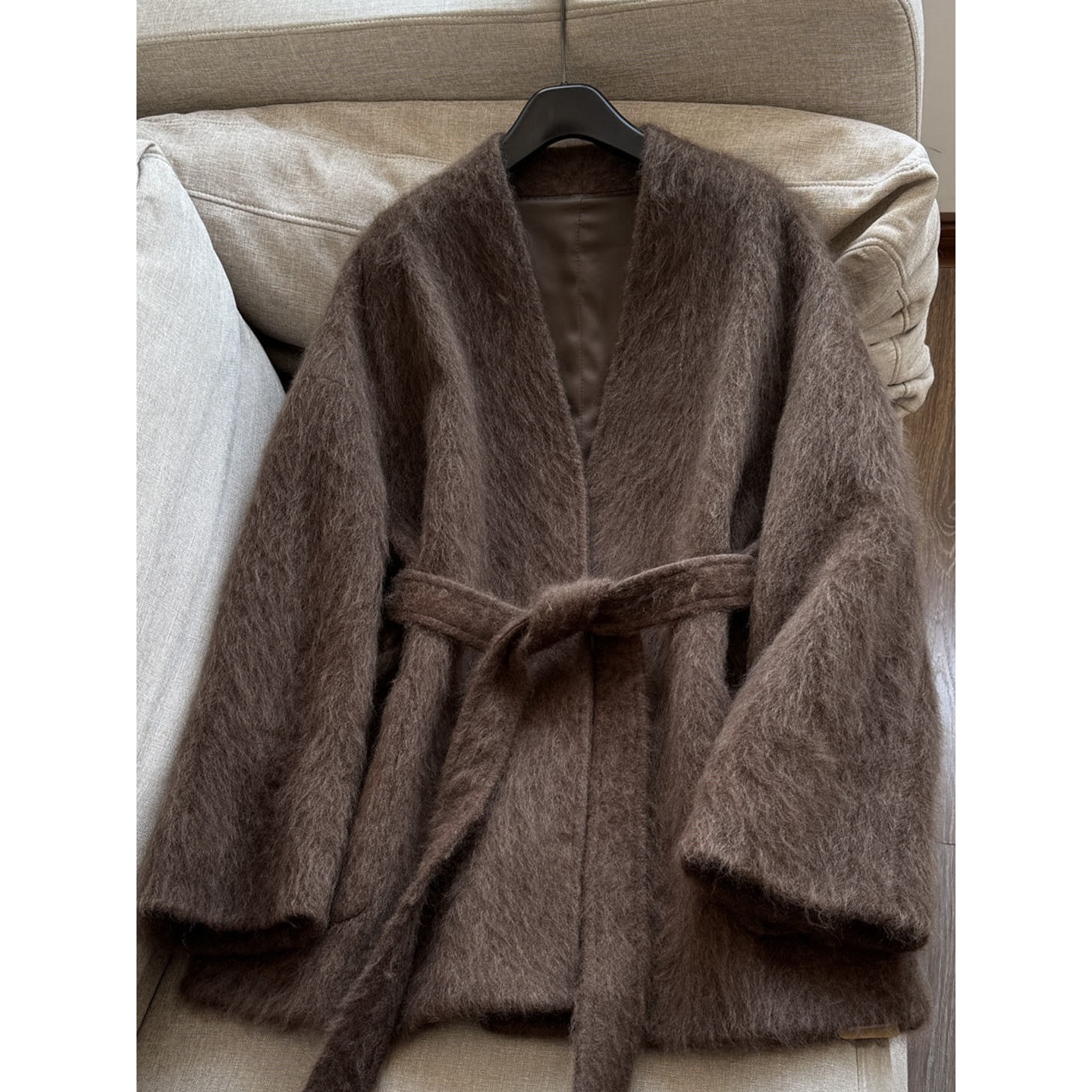 2026 Spring New Style Brushed Casual Elegant Wool Short Woolen Coat Top for Women Wholesale H11Ad9123