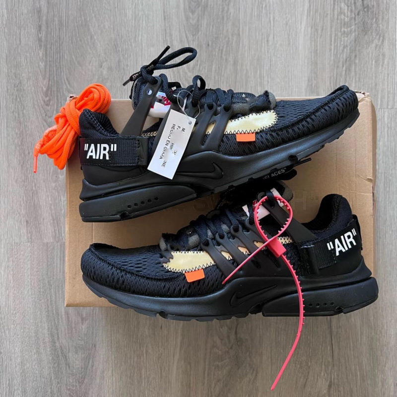 Original Air Presto Collaboration Off-W Running Shoes for Men and Women, Shock-Absorbing, Breathable, Wear-Resistant, Low-Top Casual Sports Shoes Foto QC de 1688 na Qualit.ly