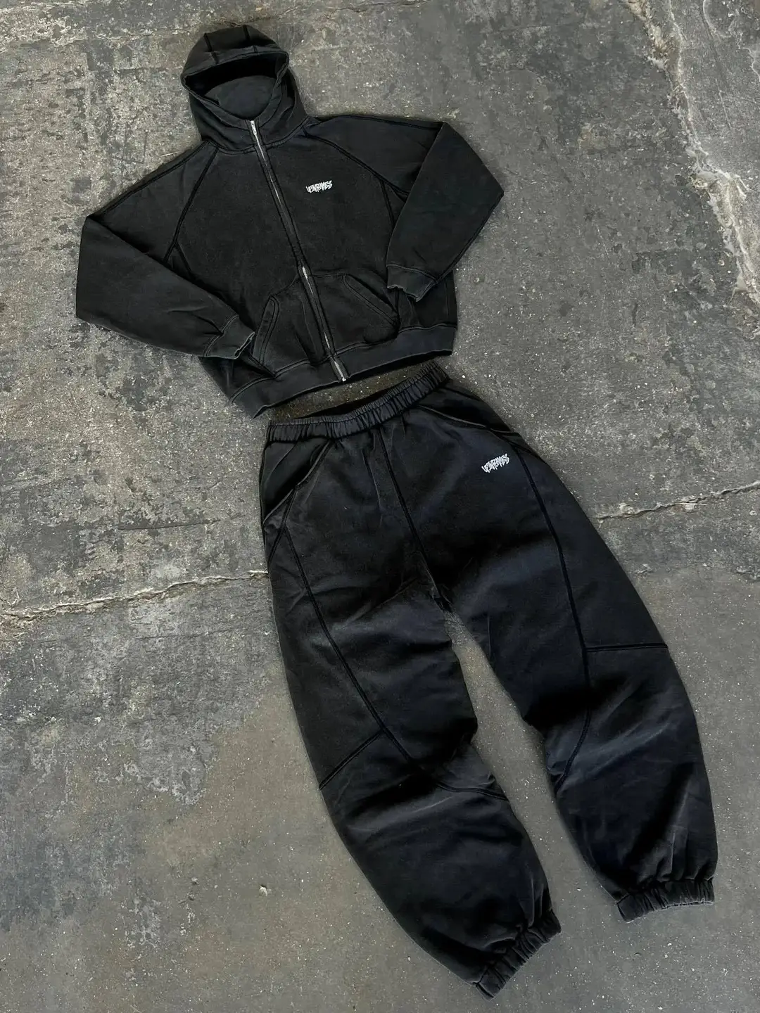 Upinflames Bullrep up Tracksuit Spliced ​​Mask Hooded Sweatshirt Sweatpants Sports Suit