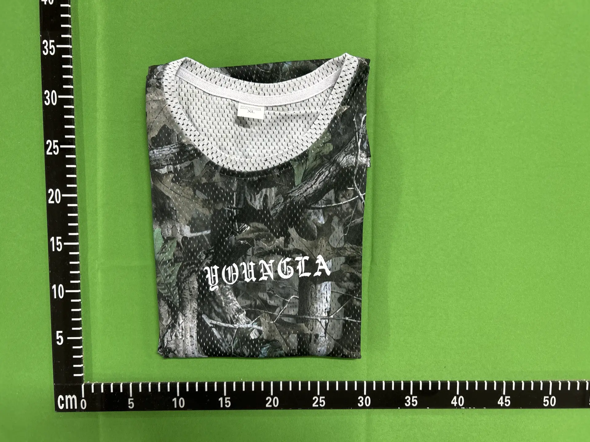 Youngla New Men's T-Shirt Jogger Muscle Sports Fitness Quick-Drying Breathable Printed Casual Trend Short Sleeve