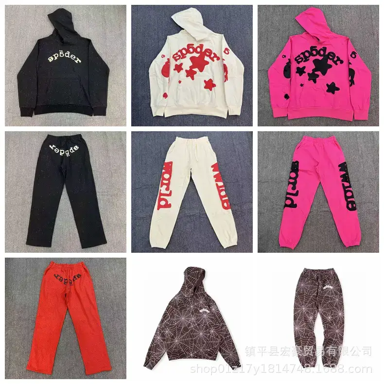 Cross-Border New Full Rhinestone Sweatshirt Heavyweight Terry Couple Hoodie Casual Sports Sweatpants Unisex Loose Set