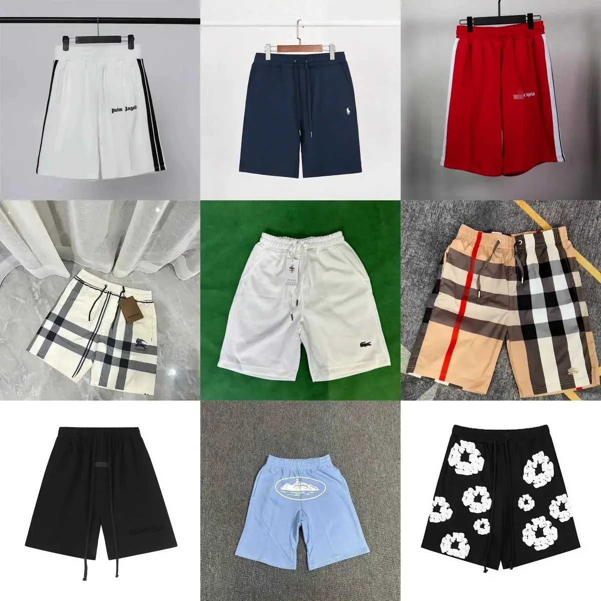 7-1 American High Street Shorts, Loose Wide-Leg Sports Shorts