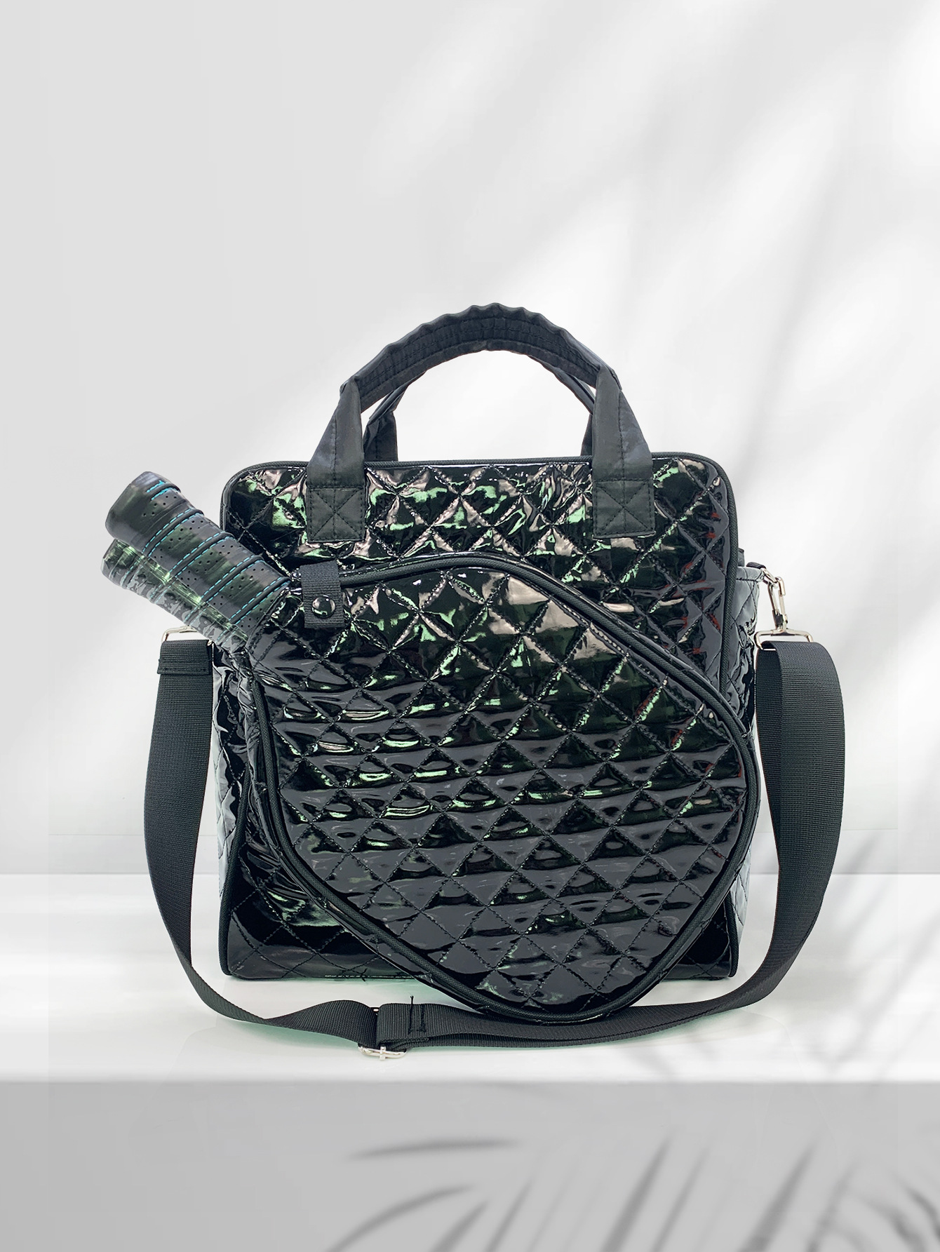 Cross-Border New Diamond Tennis Bag down Shoulder Portable Racket Bag Outdoor Sports Large Capacity Pickleball Bag