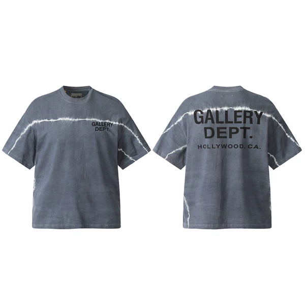 Vintage tie dye short sleeved T-shirt, American fashion brand, pure cotton, couple style, summer