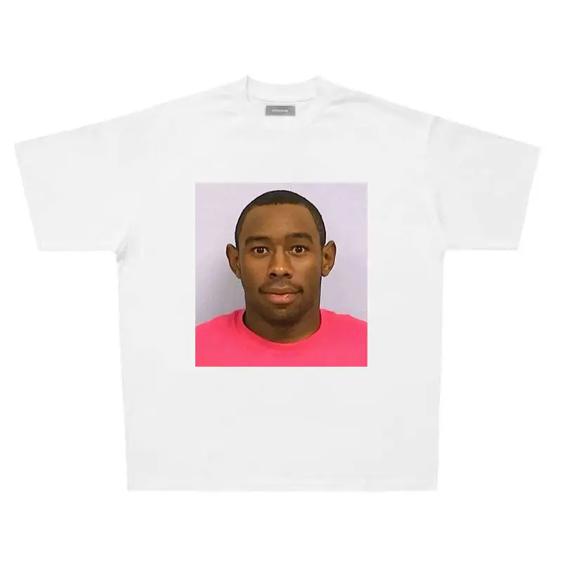 Tyler the Creator Mugshot Prison Headshot American Style Casual Vintage Retro Tee