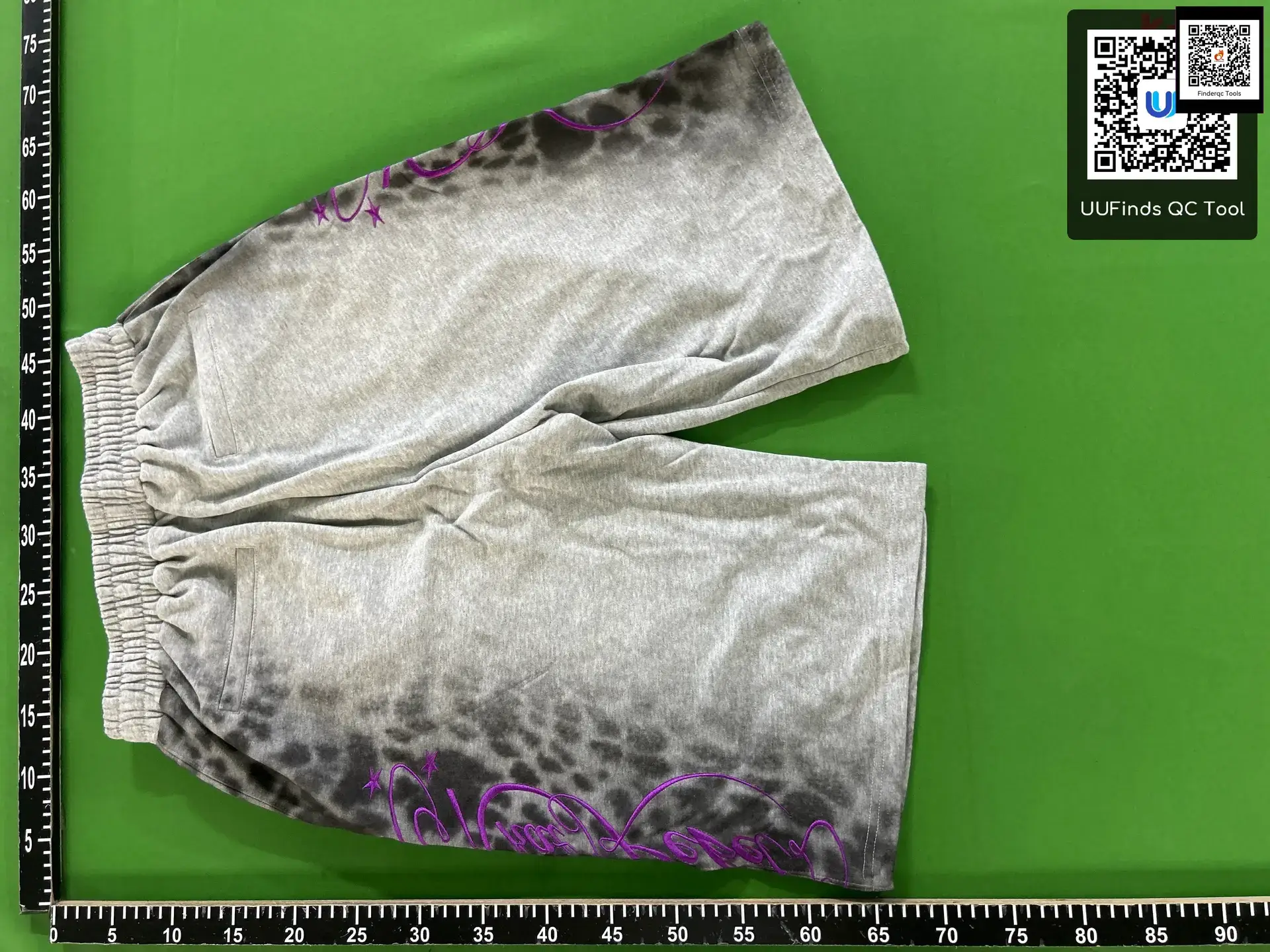 Chai (Disassemble) 25Ss Leopard Print Star Label Direct Print Embroider Classy Gray Loose Relaxed Cropped Sweatpants shorts