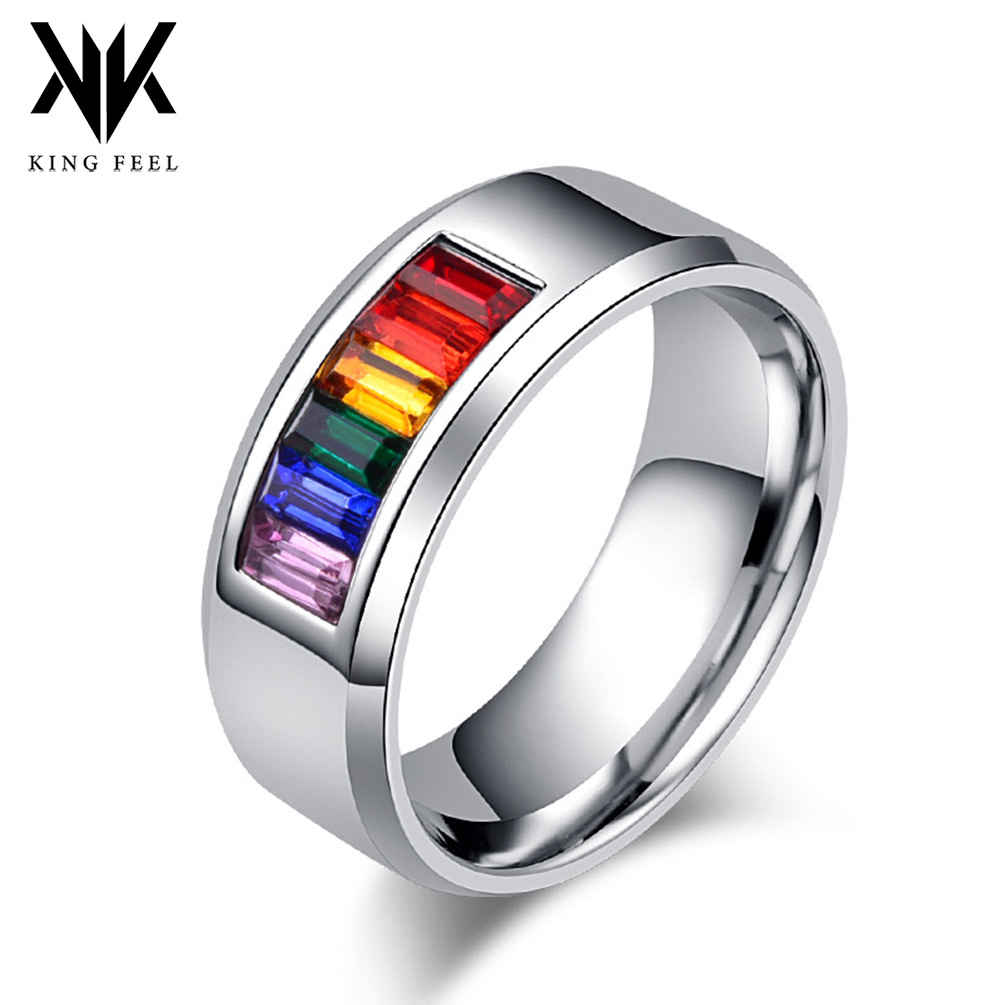 Cross-border e-commerce Europe and the United States wind titanium steel ring ring lovers hand jewelry does not fade factory in stock direct sales