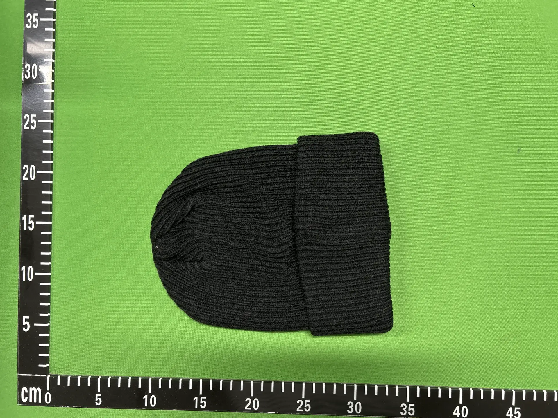 Black Ribbed Beanie