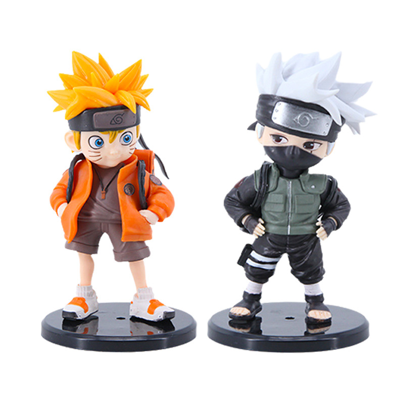 Naruto Hand-held Q-version Backpack Naruto Schoolbag Kakashi Doll Model Doll Machine Boxed Desktop Ornaments