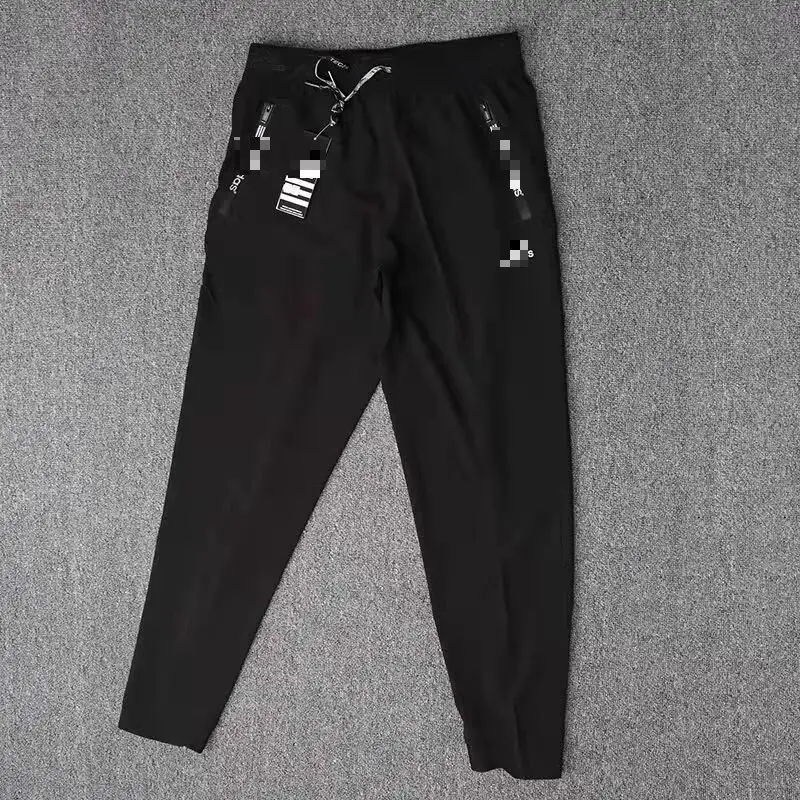 Export] sports leisure pants men's summer new ice silk quick dry breathable running fitness pants