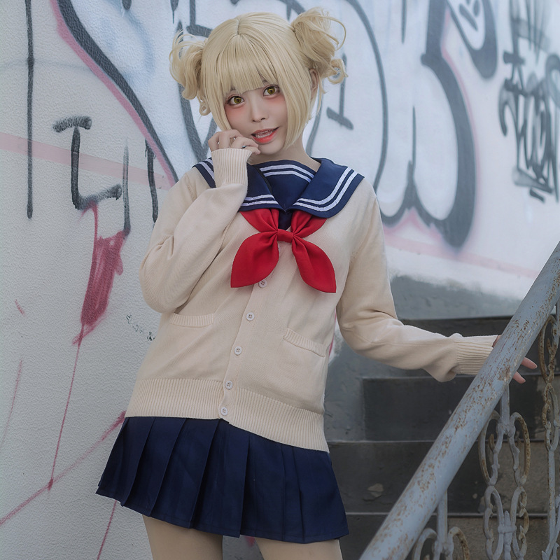Sailor Uniform Cosplay Costume Jk Uniform Wig Female Daily Campus Preppy Style
