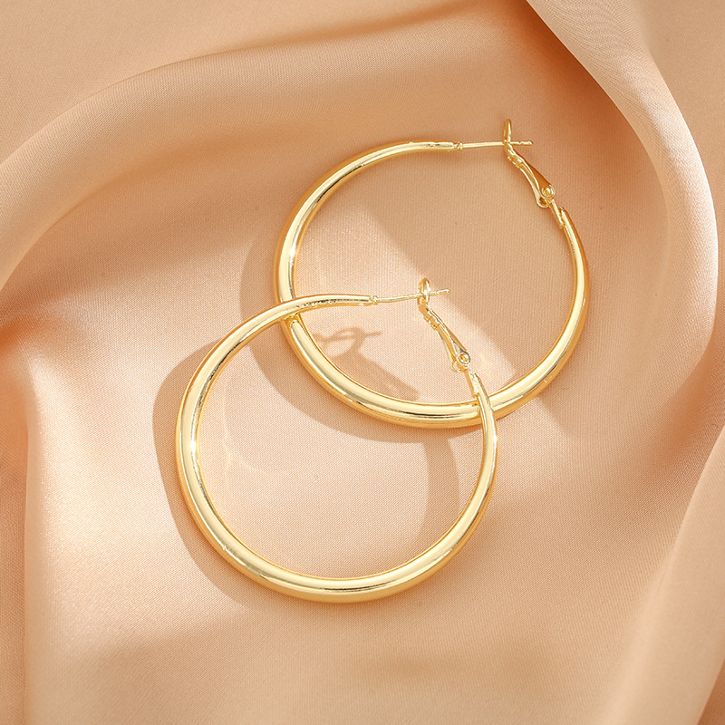 S925 Silver Needle Large Hoop Earrings for Women, New Style, Exaggerated and High-End Feel, Unique Hoop Earrings