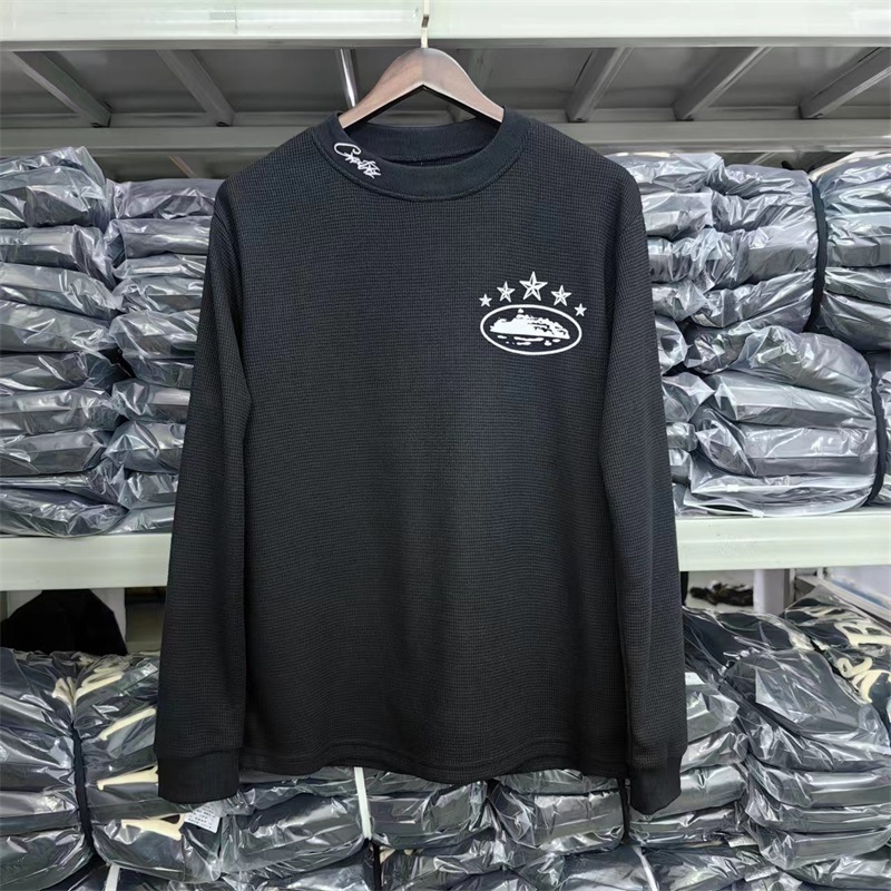 Cortiez British Trend Alcatraz 5Th Anniversary Limited Casual Long-Sleeved T-Shirt Street Hip-Hop Couple Versatile Top Spring