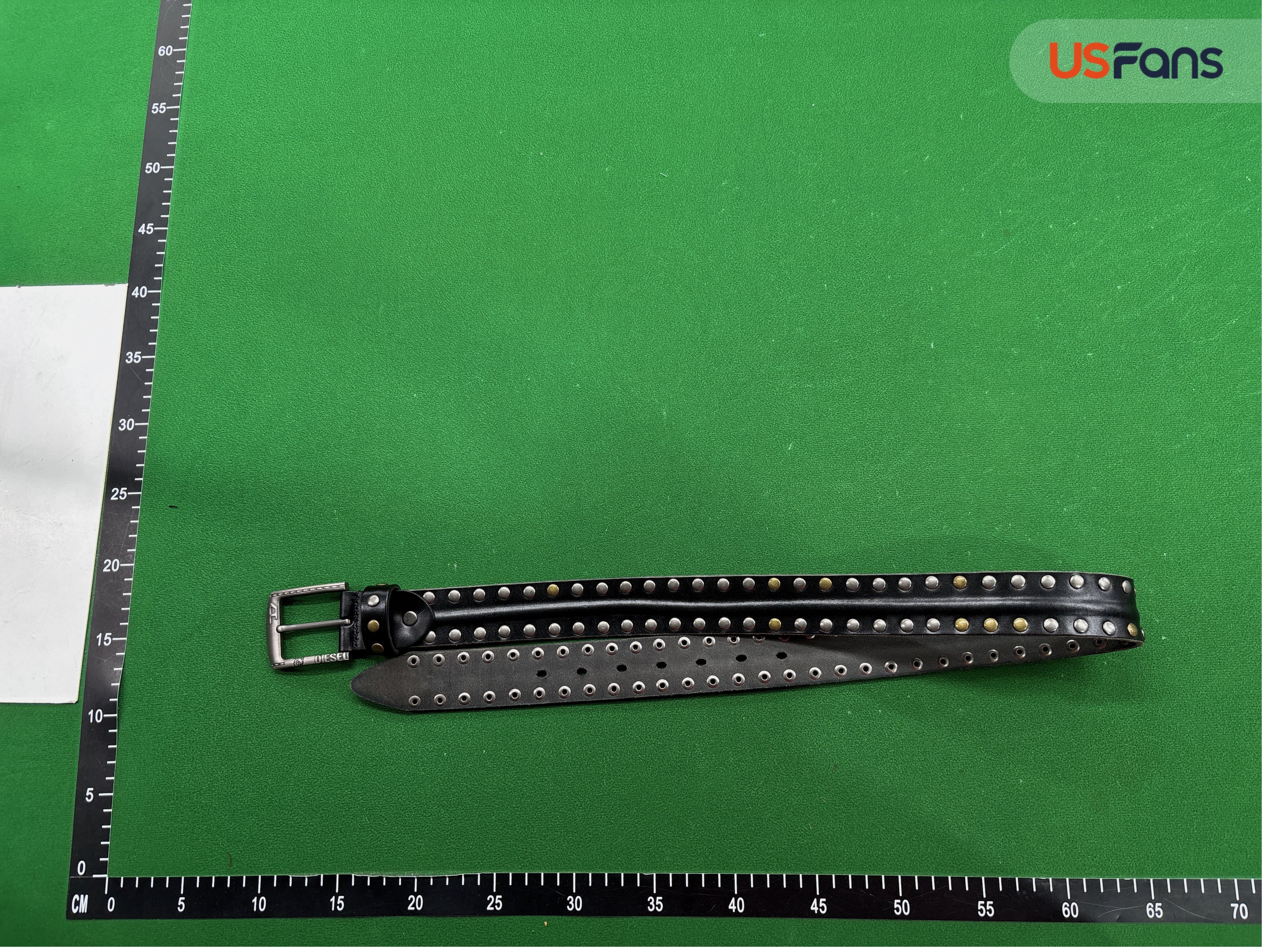 Diesel Leather Riveted Belt QC