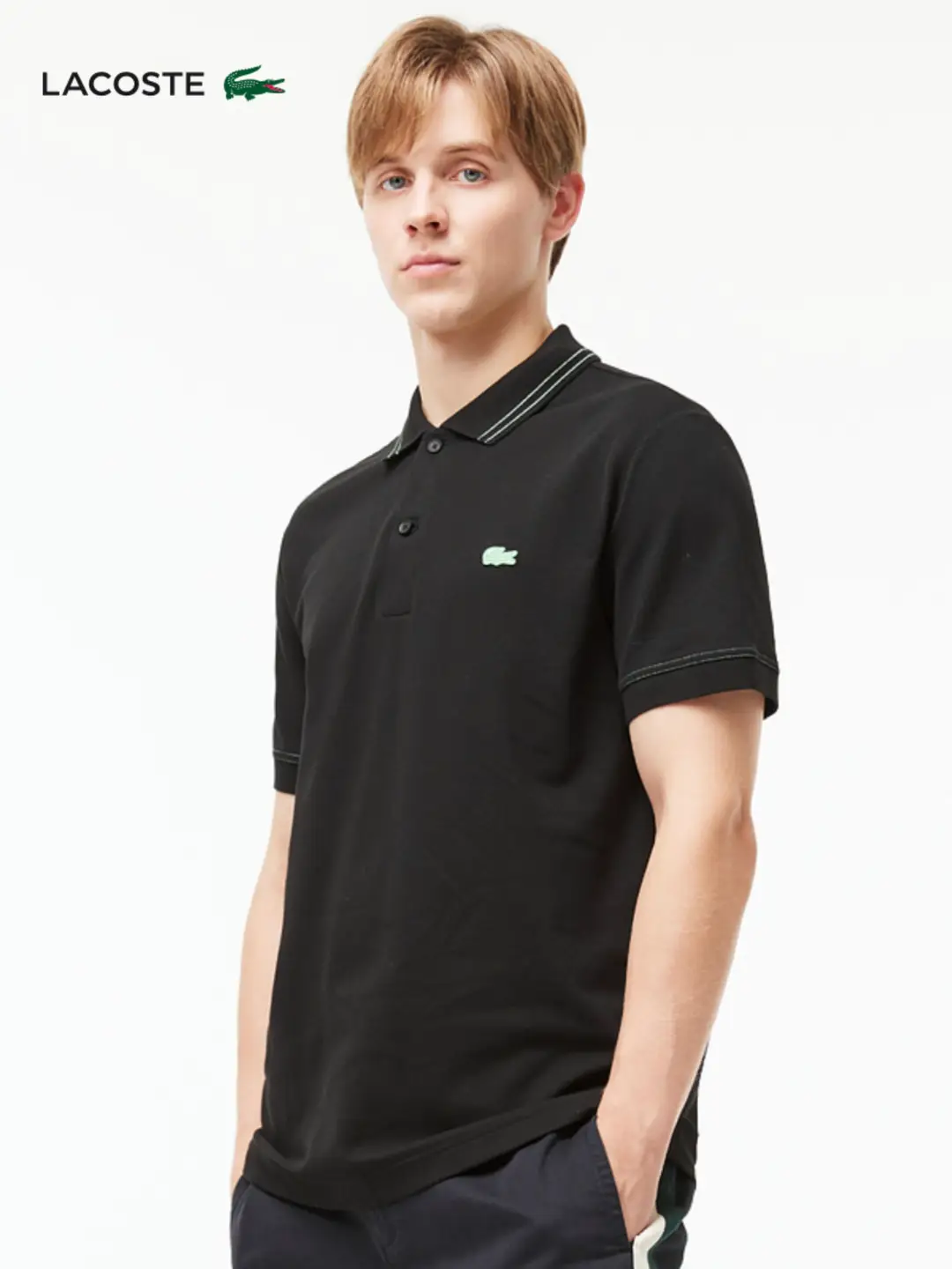 Lacoste French Crocodile Men's Classic Trendy Fashion Casual Right Shoulder Short-Sleeved Polo Shirt | Ph9116