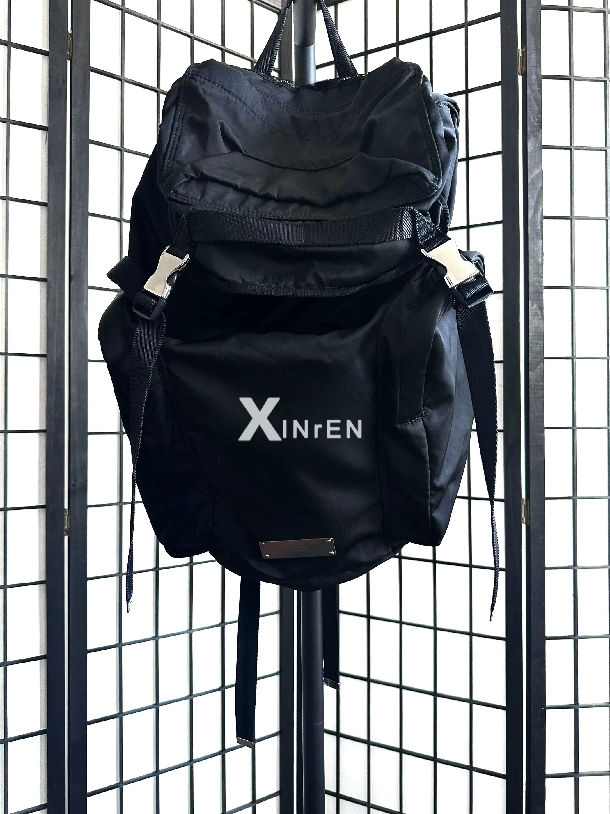 New Wholesale Sale Limited Edition Undercover Customized BackPack Black Nylon Parachute Backpack