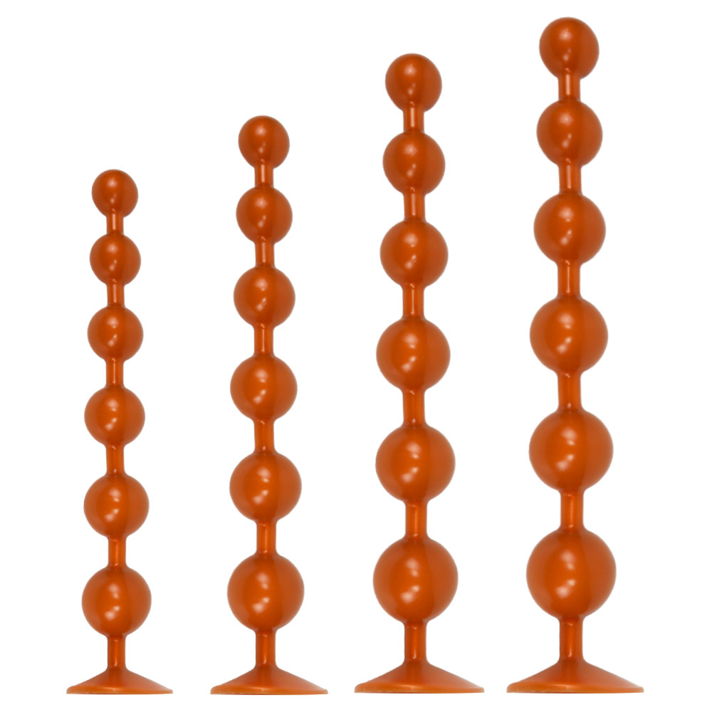 Silicone Pull Bead String Anal Plug Adult SM Sex Toy Rear Anal Plug Adult Super Long Super Large Anal Masturbator
