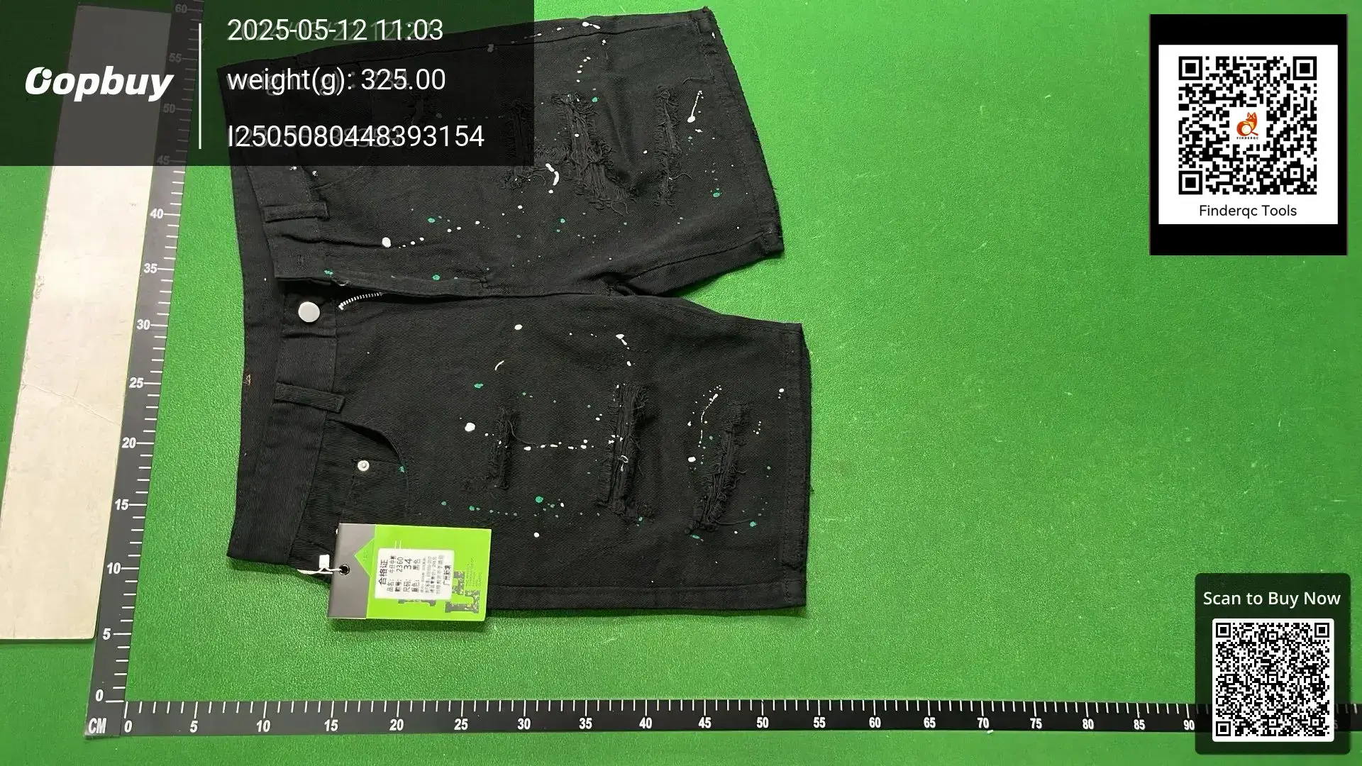 Cyber Celebrity Casual Elegant Trendy Hong Kong Style Casual Ins New Texped Denim Shorts Men's Summer New Repair