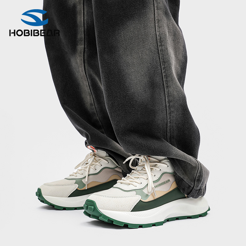 Hobibear Mesh Men's Shoes Spring & Fall Sports Shoes Low-Top Flats Casual Shoes Outdoor Walking Shoes Dropshipping