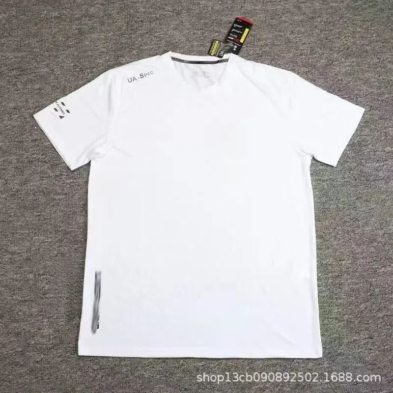 Summer New Sports Quick-Drying Fitness Basketball Sports T-Shirt Breathable Sweat-Wicking Training Running Loose Top for Men