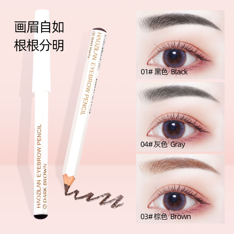 Hexagonal eyebrow pencil type non-decolorization very fine makeup artist Special root distinct knife cutting type wholesale
