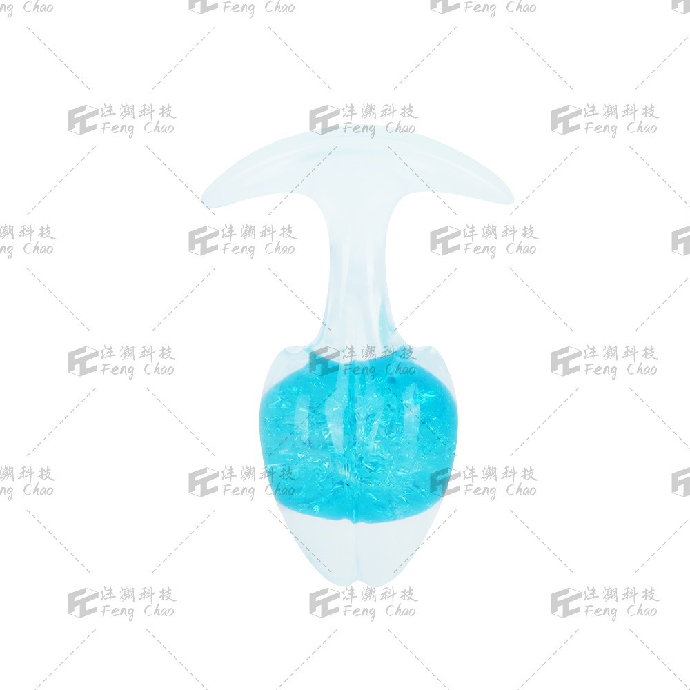 Popular Aurora Crystal Anal Plug Deep Sapphire Color Anal Plug Sm Sexy Female Masturbator Adult Products