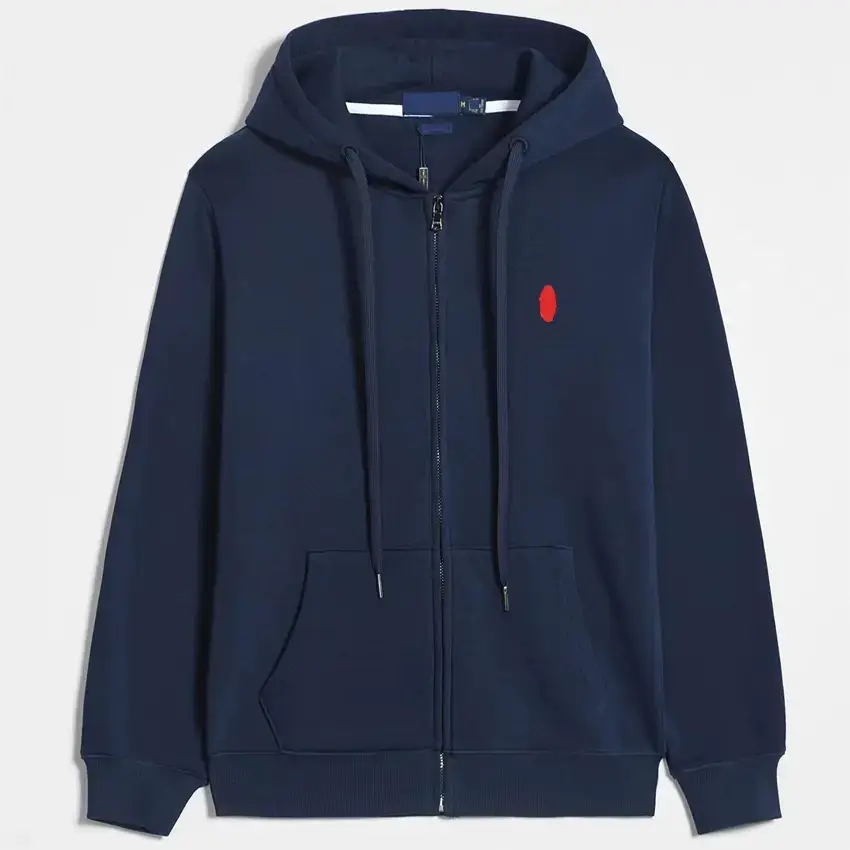 Cross border men's cardigan sweatshirt, pure cotton sports autumn outfit, casual simple jacket, loose hooded zipper jacket, large size