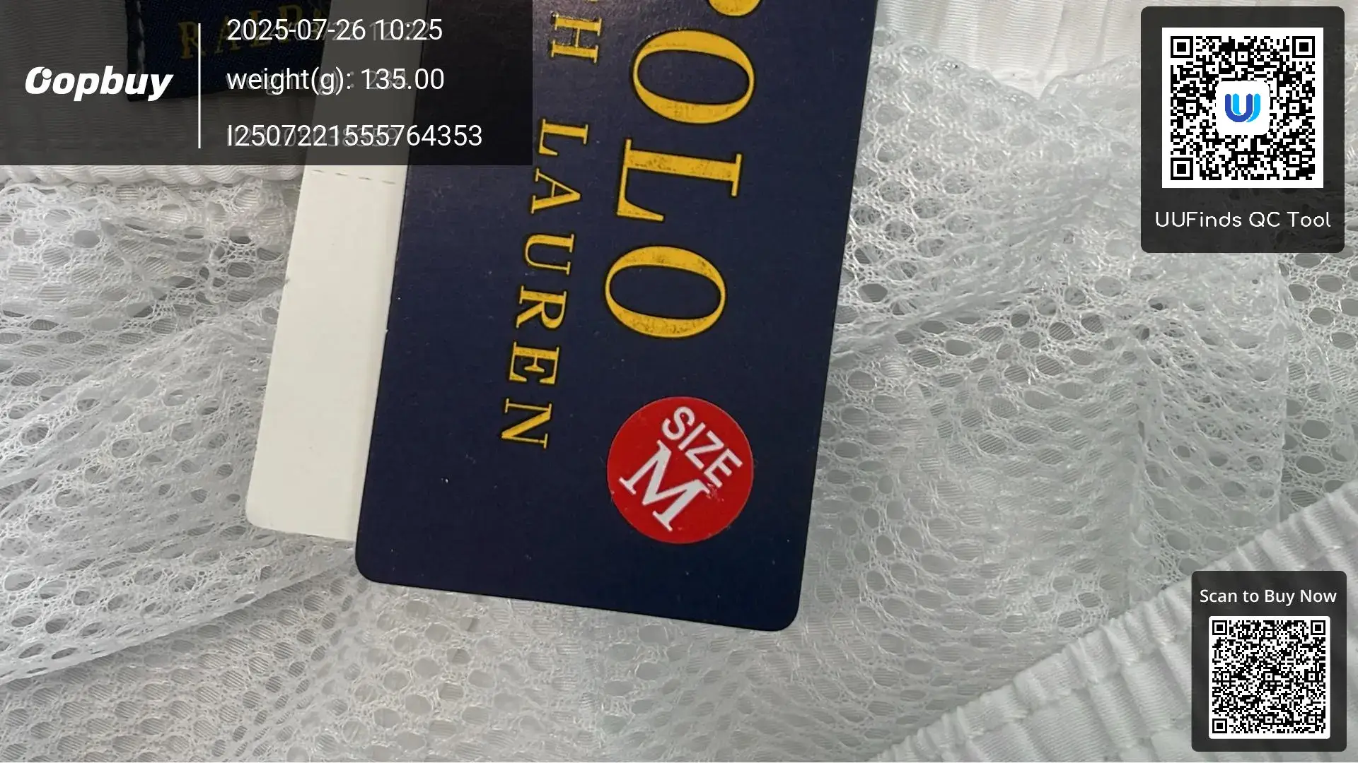 Polo Ralph Lauren White Mesh Shorts