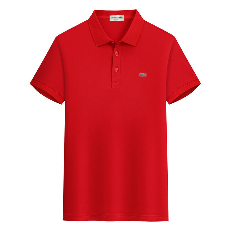 Summer Export French Fish Polo Shirt Men's Short-Sleeved T-Shirt Lapel Embroider Casual Wear Simple and Casual foto QC de 1688 en Qualit.ly